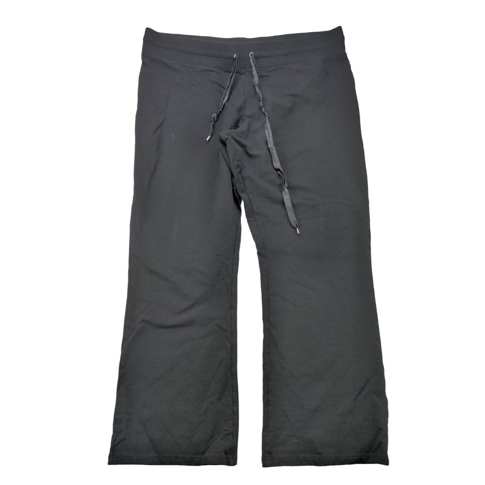 Womens Christine Alexander Sweatpants Lounge Pants Size 1X Black